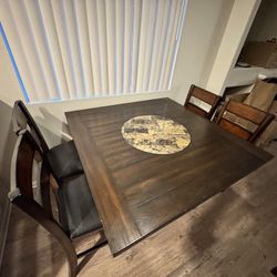 Dining Table Set With 4 Chairs