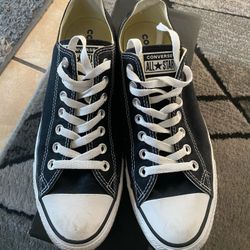 Converse Low Black Sz 9