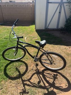 Black Beach Cruiser Bicycle