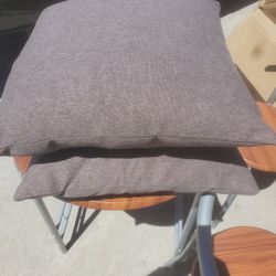 BRAND NEW TAUPE COLOR 2 COUCH PILLOWS 16 X 16