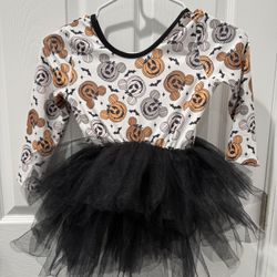 Disney Pumpkin Mickey Tutu girls size 6-7T 