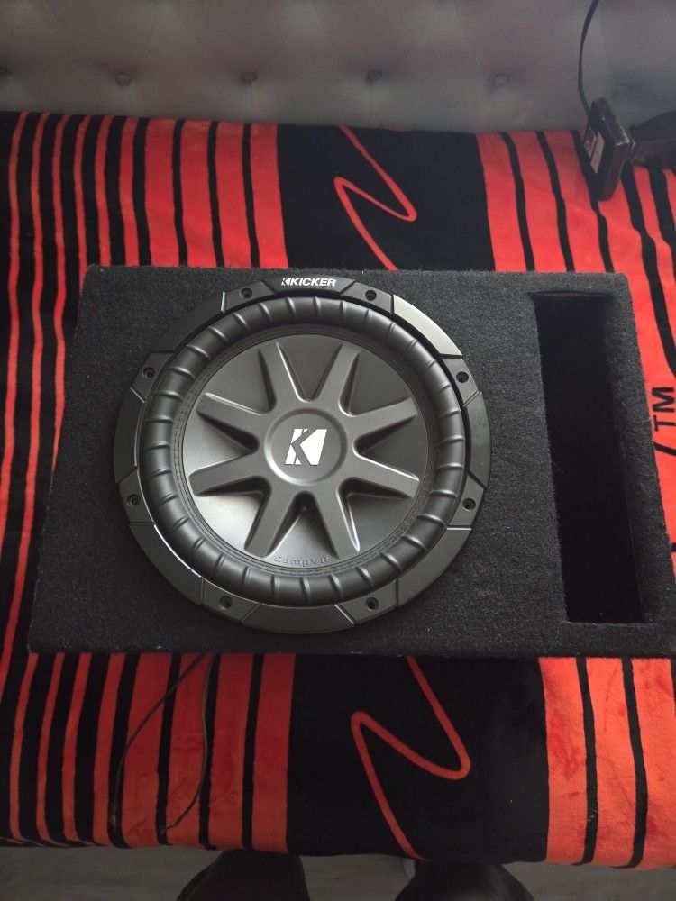 Kicker CVR In A Soundbox Enclosure