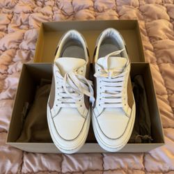 Burberry Check Leather Sneakers