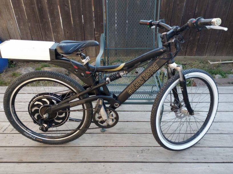 Golden Motor Electric E-bike Heavy Duty Aluminum Frame Heavy Duty For Heavy Riders