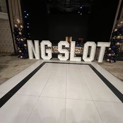 Marquee wooden letters