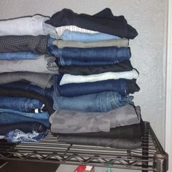 Men's And Women's Jeans And Slacks All Like New