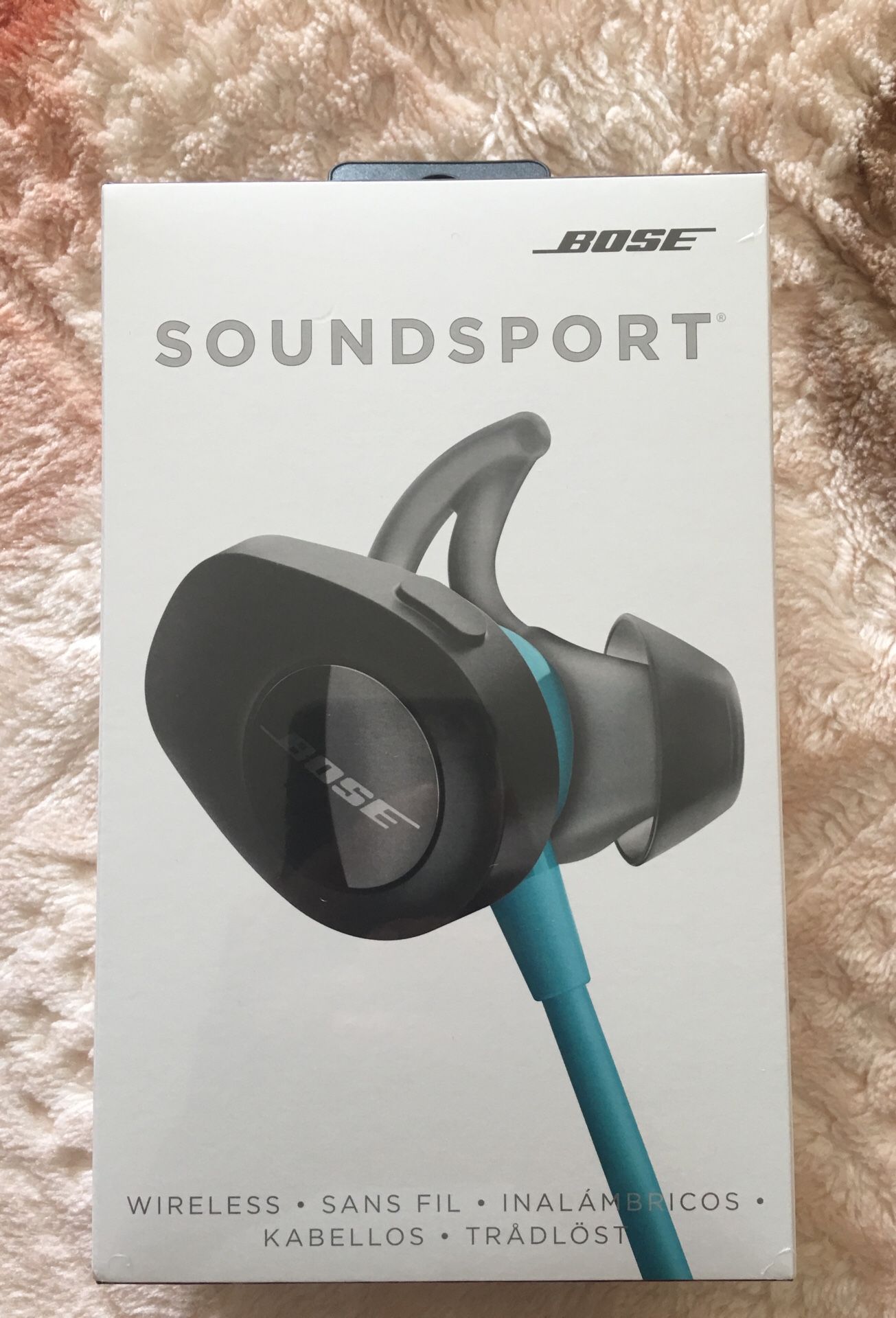 Bose SoundSport Wireless Headphones, Aqua 2yr Warranty