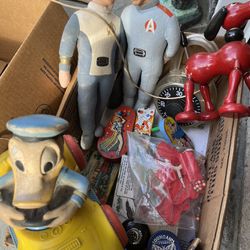 Box Of Vintage Toys 