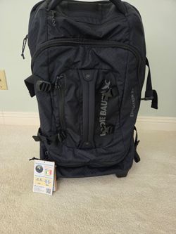 NEW Eddie Bauer Expedition 24 Rolling Duffel Suitcase Travel Bag w/ Tags - $279 Retail