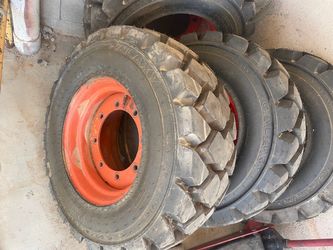 Industrial bobcat tires with rims
