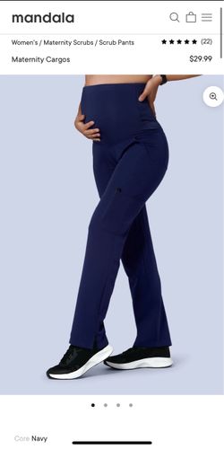 Mandala Maternity Cargo Scrubs