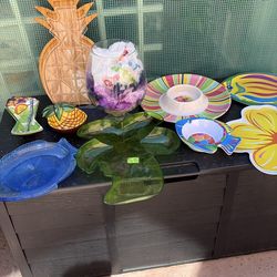 Tropical party decorations