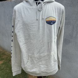 Salt Life Men’s L Graphic Hoodie Light Heather Grey Light Weight Sweatshirt