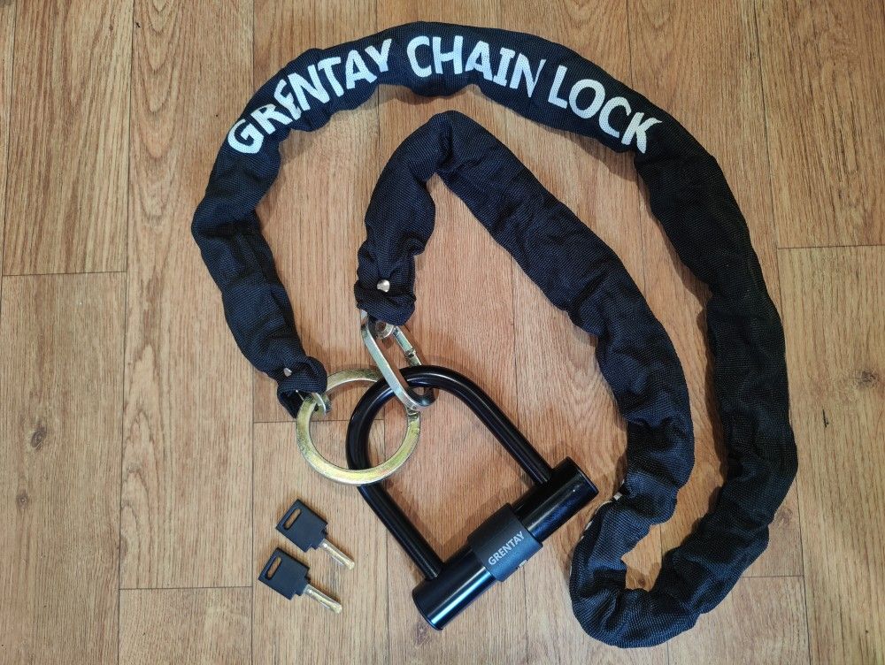 Grentay Chain Lock with 2 Keys for Bicycle Moped Scooter