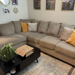 Comfortable Grey Sectional 
