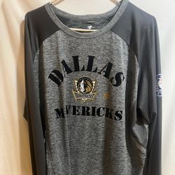Dallas Mavericks Hoops For Troops Grey Long Sleeve Shirt Size XL Used Good Condition $20 Meet Up In Irving @dfwgoods 