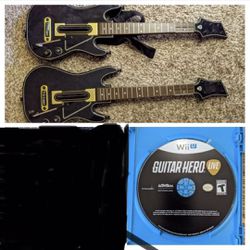 Guitar Hero Live, 2 Guitars, 2 Dongles, Complete!!