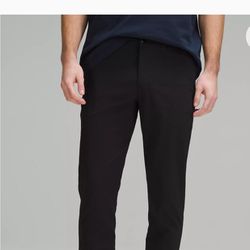NWT Lululemon ABC Slim-Fit Trouser 33"Wx30"L WovenAir Mens Black