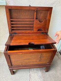 Wooden storage chest