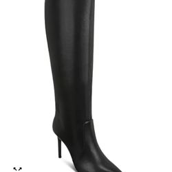NEW - INC Havannah Black Knee-High Stovepipe Women's Dress Boots, Size 7