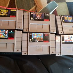 6 Authentic Working Super Nintendo Games