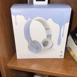 Purple Bluetooth Headphones 