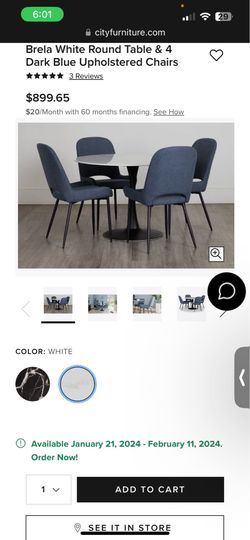4 Chair dining set