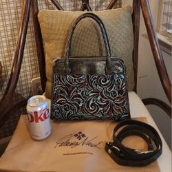 Patricia Nash Leather Handbag Like New & a Beauty!