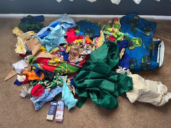 Blanket Binding and Fabric Scraps