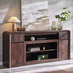 Stand for 80 Inch TVs, 32"Tall Entertainment Center w/