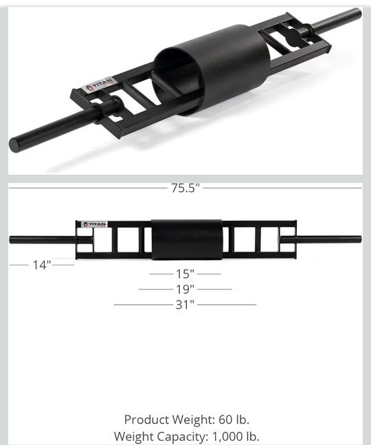 Titan Fitness Multi-Grip Log Bar