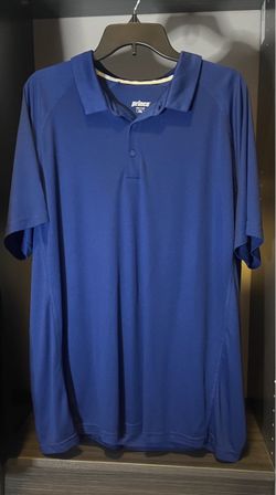 Prince Men’s Performance Polo Shirt – XXL – Royal/Navy Blue