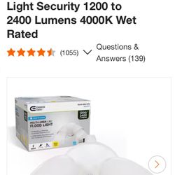 Commercial Electric Multi-Lumen LED FLOOD LIGHT 