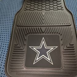 Dallas Cowboys Vinyl Heavy Duty Car Mat,Set of two