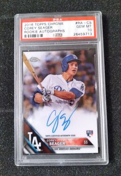 2016 Topps Chrome Corey Seager Autograph Rookie Card PSA 10