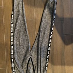 Pink Womens Gray Jogger Bottoms Size XSmall 