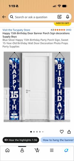 Free 15th bday decoration