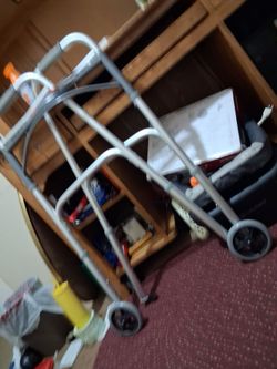 McKesson Folding Walker, Adjustable Height, 146-10210-4