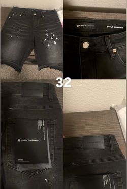 purple jorts size 32