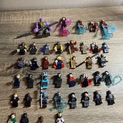 Lego Marvel Mini figures Lot Iron Man Thor Captain America