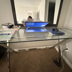 Glass Desk 