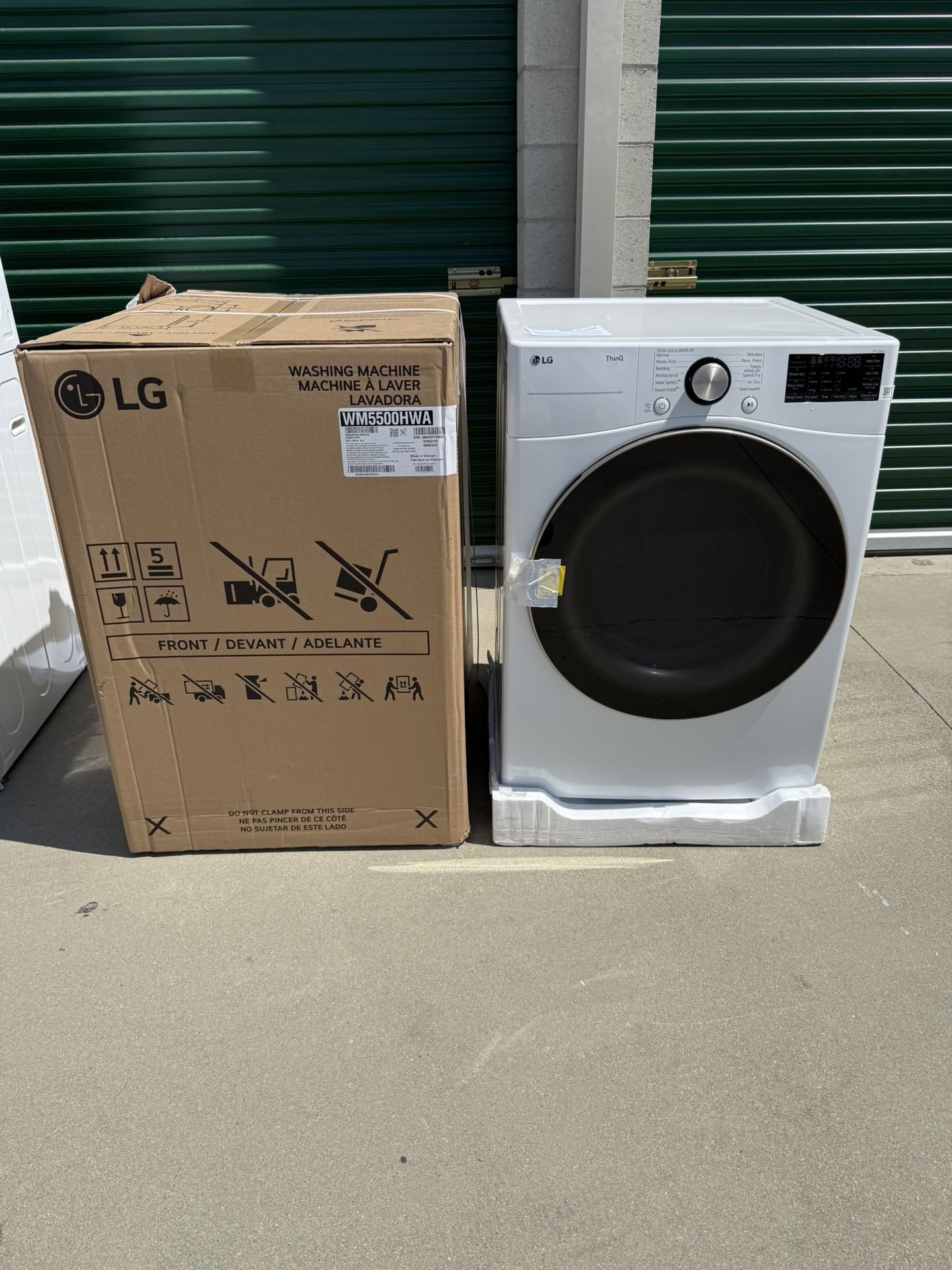LG ThinQ Washer And Gas Dryer Front Load