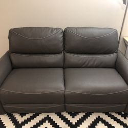 Sophine 61" Leather Dual Power Motion Loveseat, Created for Macy's