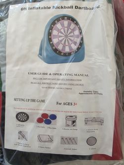6ft Inflatable Kickball Dartboard
