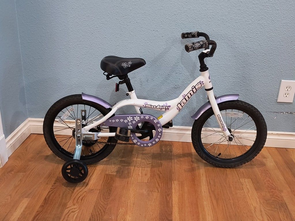 16" Jamis Miss Daisy Girls BMX Bike With Training Wheels