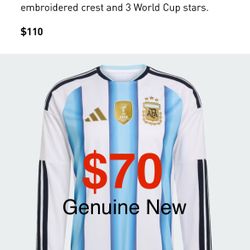 Genuine  Adidas 2026 Argentina Jersey New