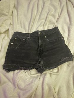 Gap black denim 3” shorts size 28