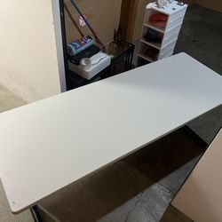Table 2ft 3” W  X  6ft L White 2ft 5” H Desk Table