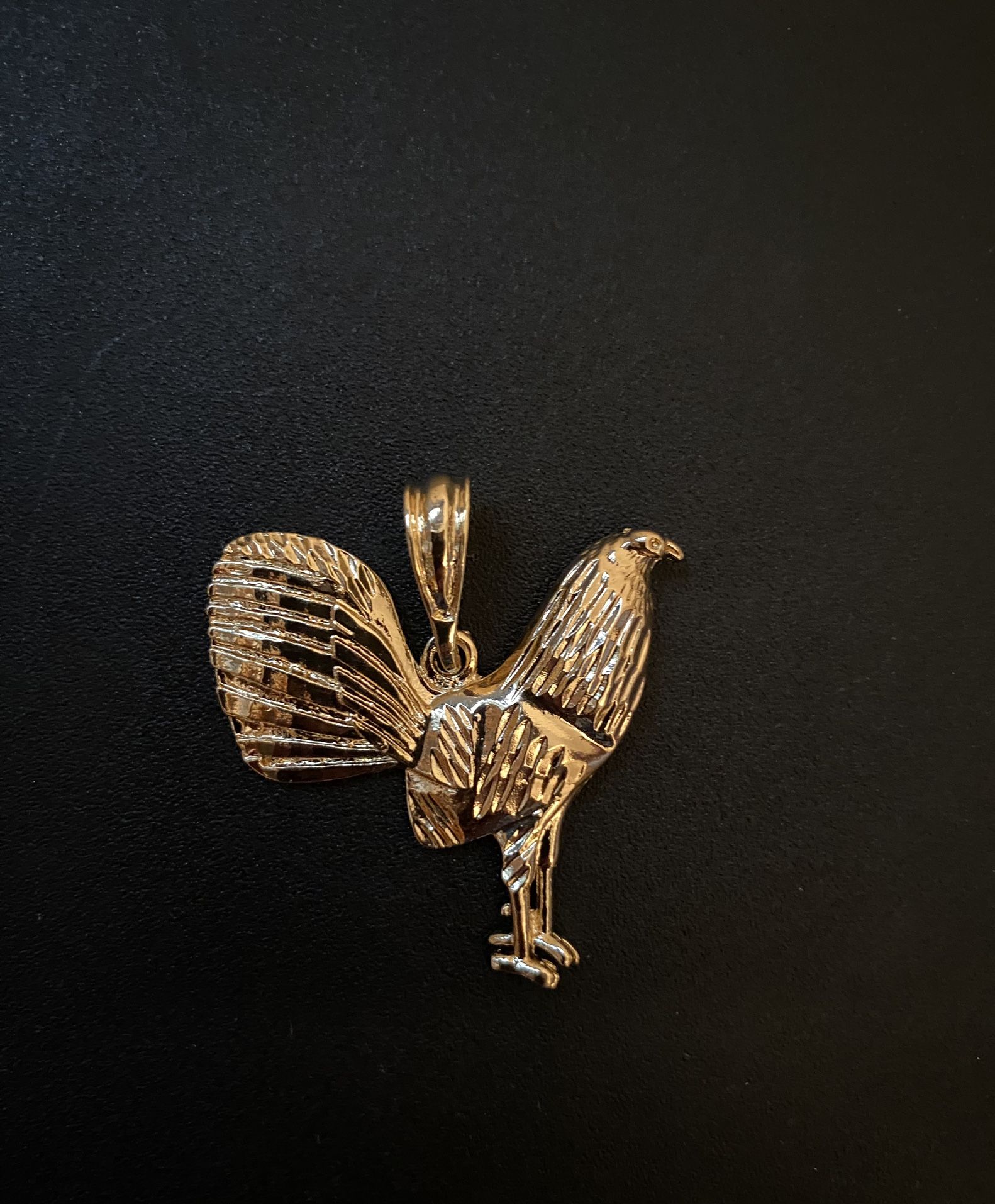 Gold plated Rooster pendant