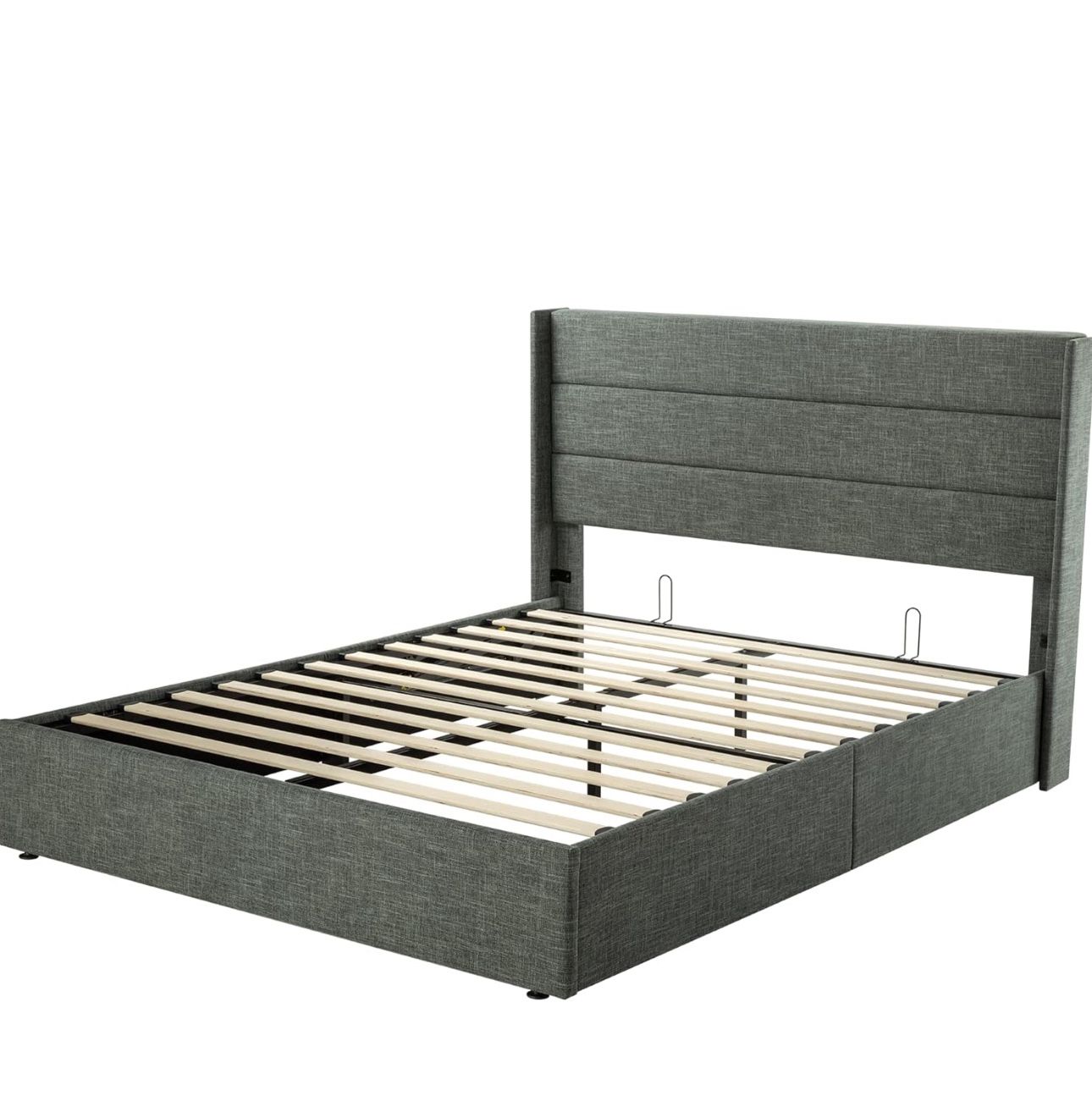 Queen Size Bed Frame / Headboard With Lift Up Storage 